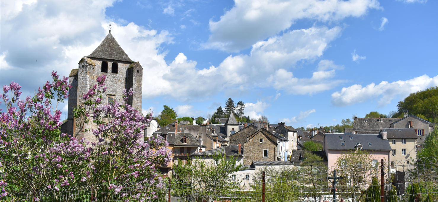 village au printemps