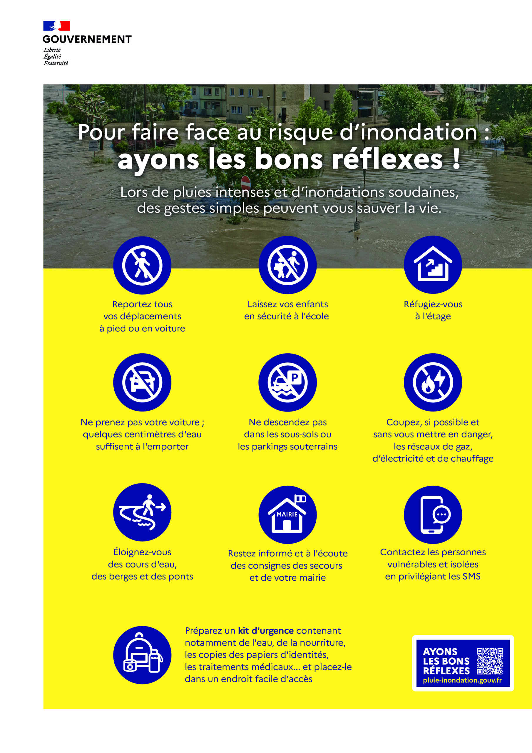 Lire la suite à propos de l’article Pluie inondation – les bons réflexes !