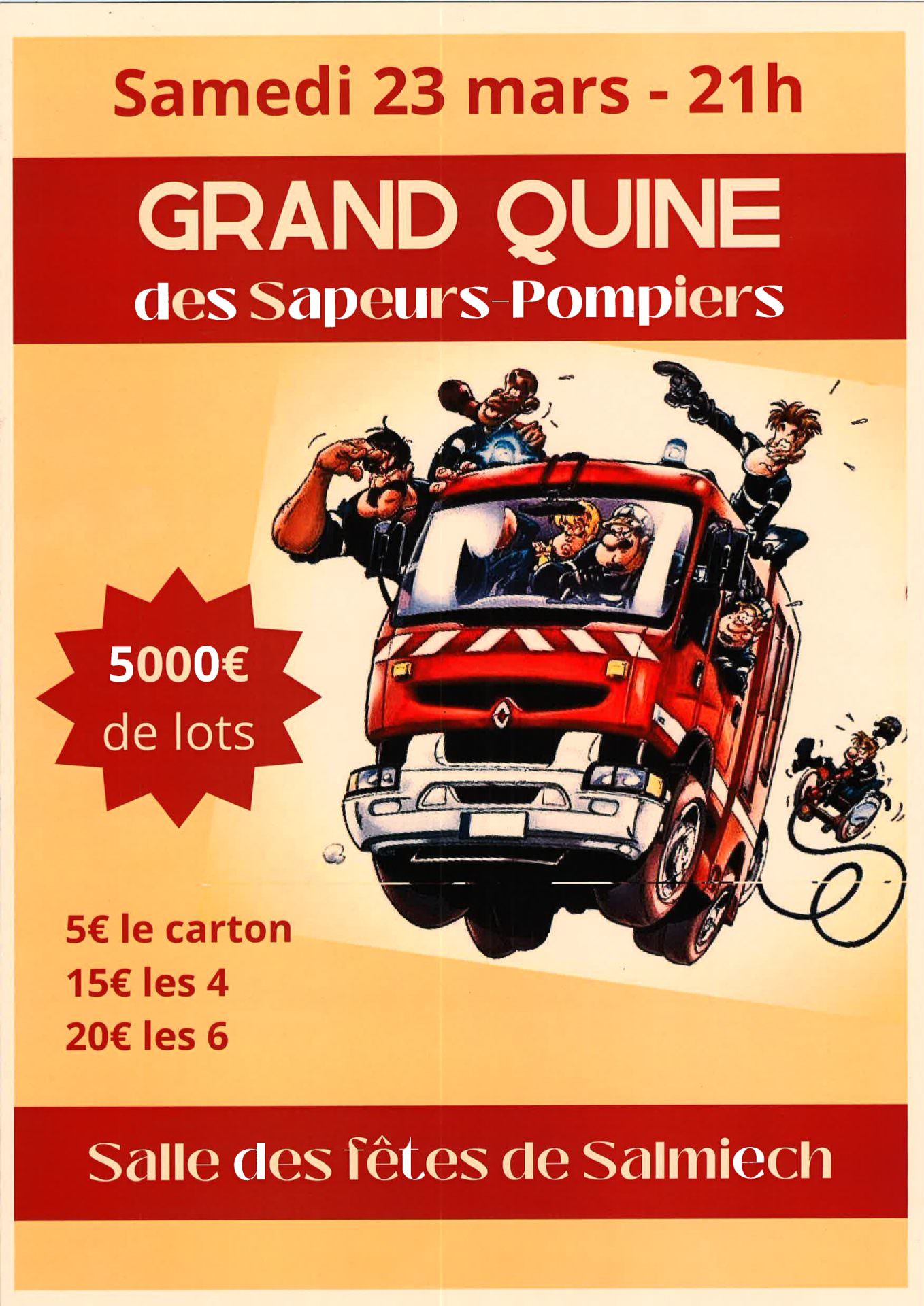 Lire la suite à propos de l’article Quine des Sapeurs Pompiers