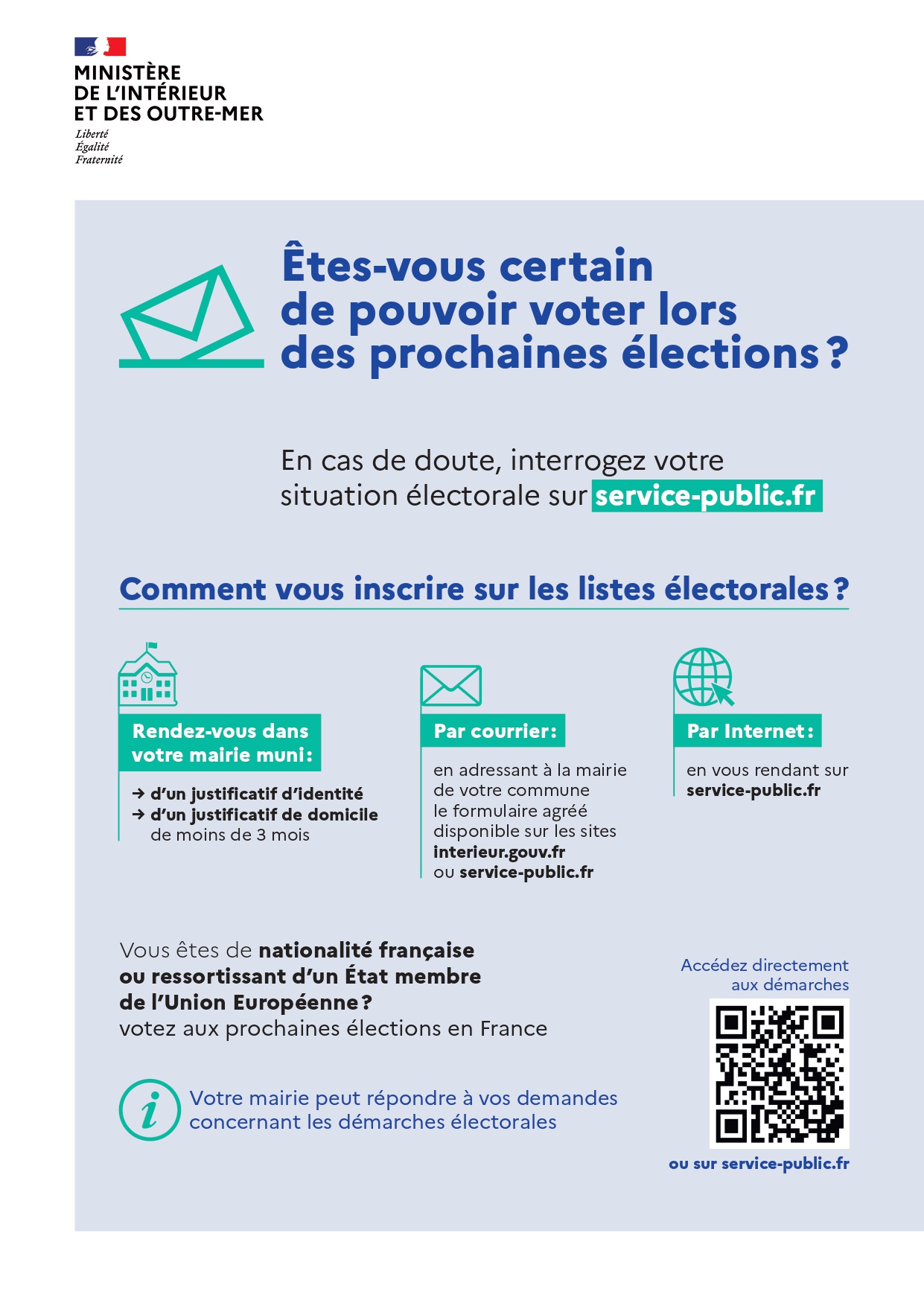 Lire la suite à propos de l’article S’inscrire sur les listes électorales