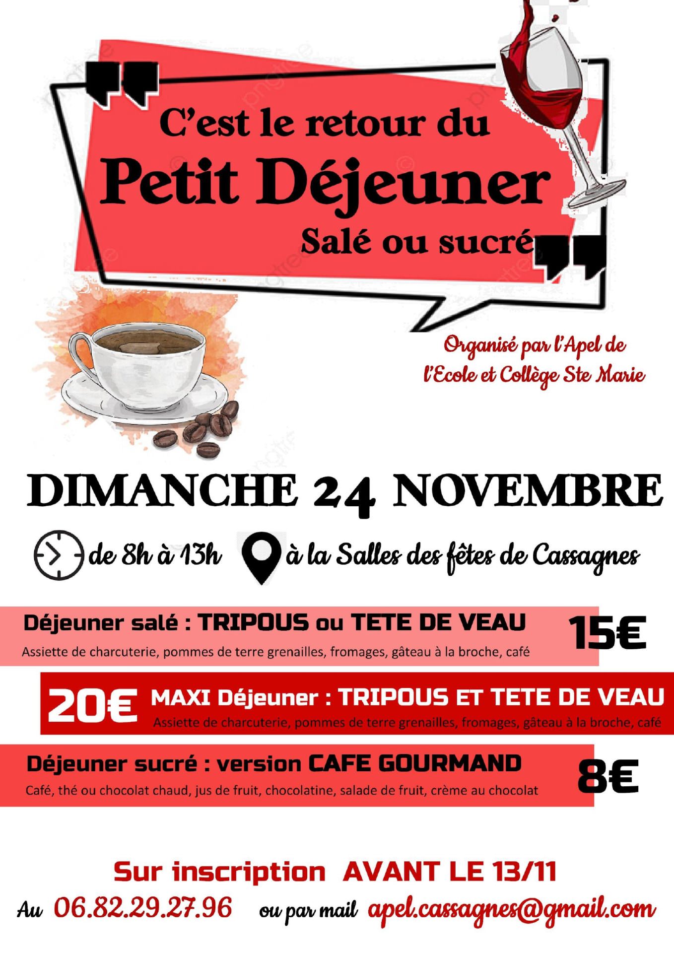 Lire la suite à propos de l’article Dimanche 24 novembre