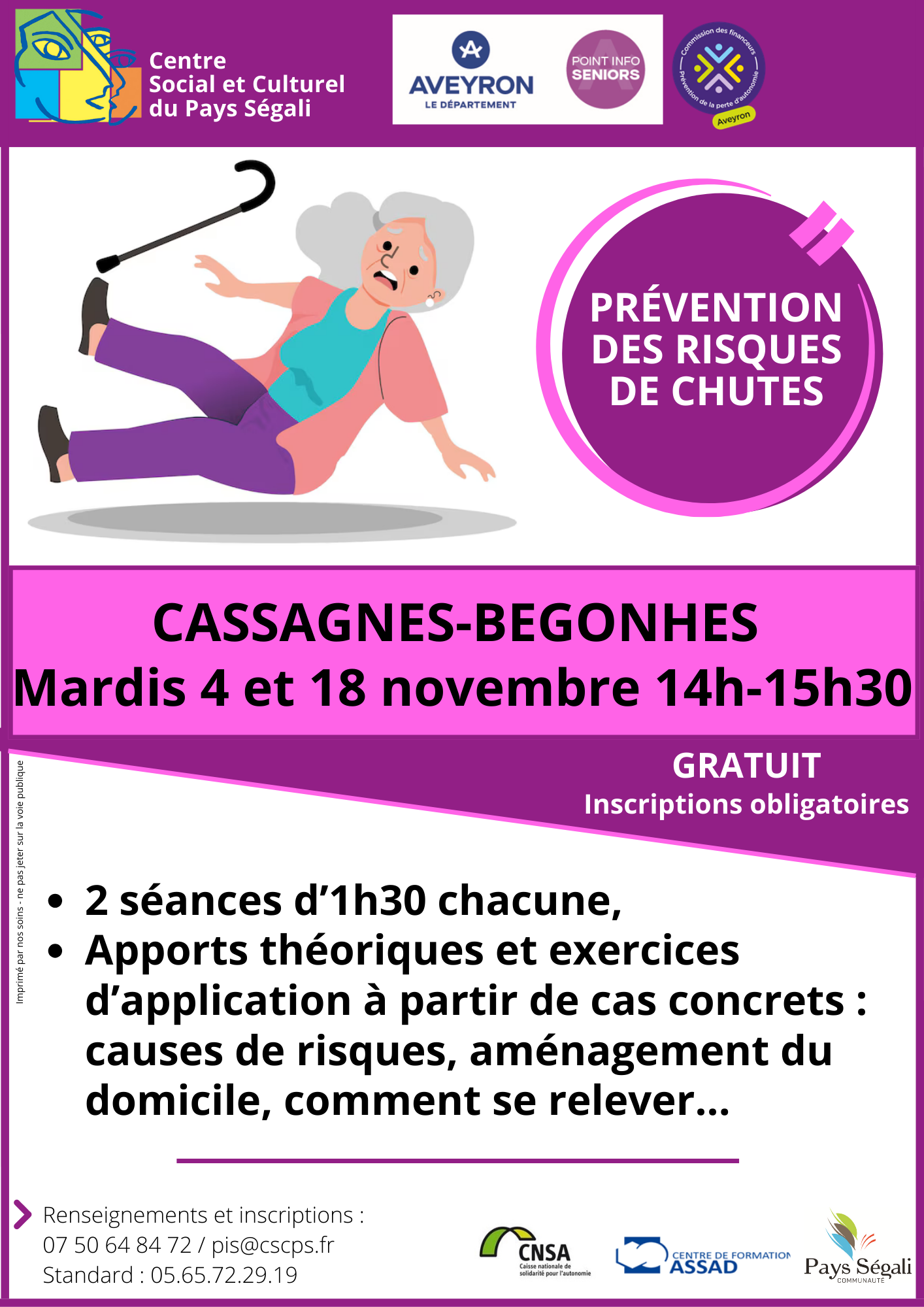 Lire la suite à propos de l’article Prévention des risques de chutes
