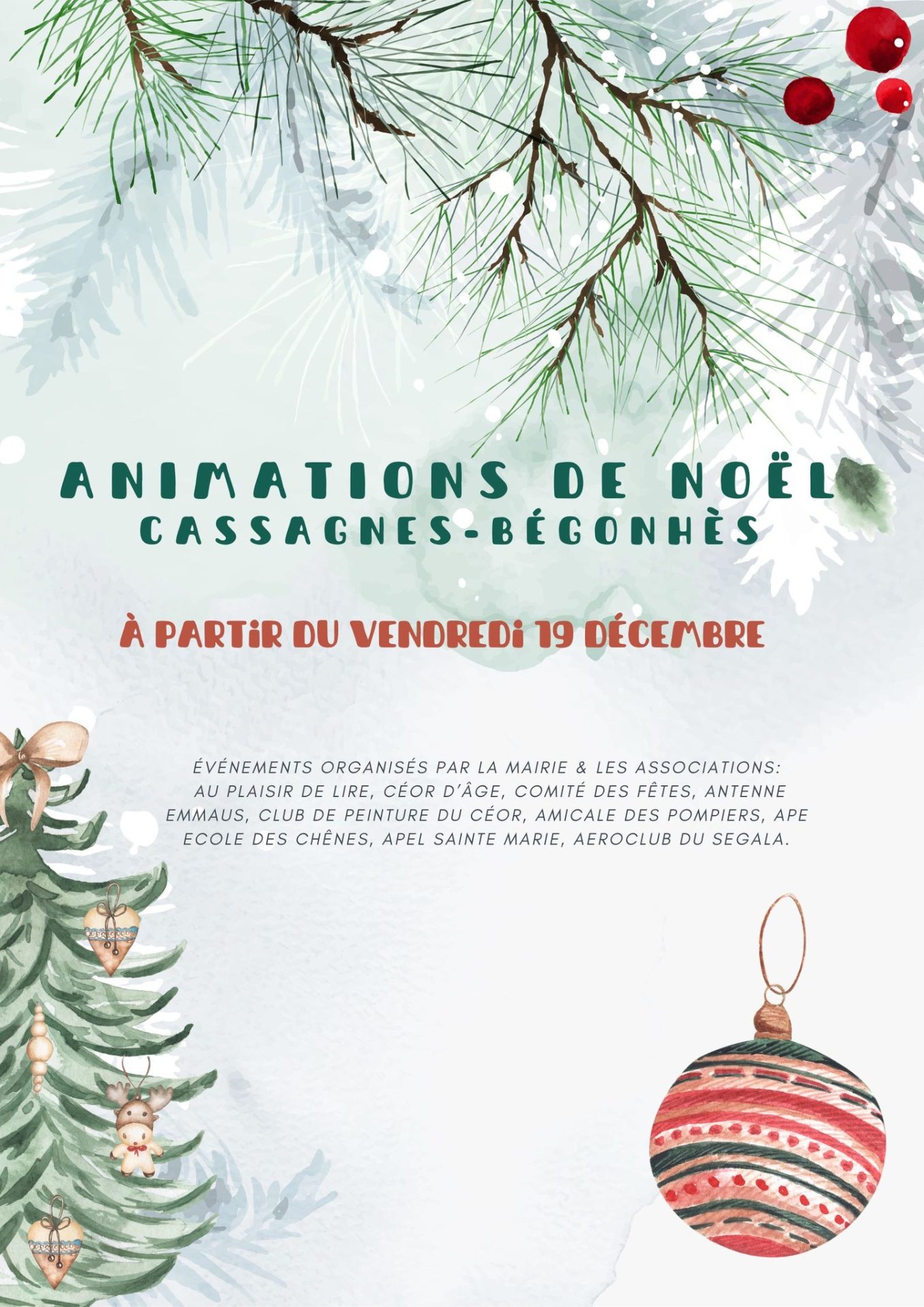 Lire la suite à propos de l’article Programme des animations de Noël